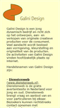 Mobile Screenshot of galini-design.nl
